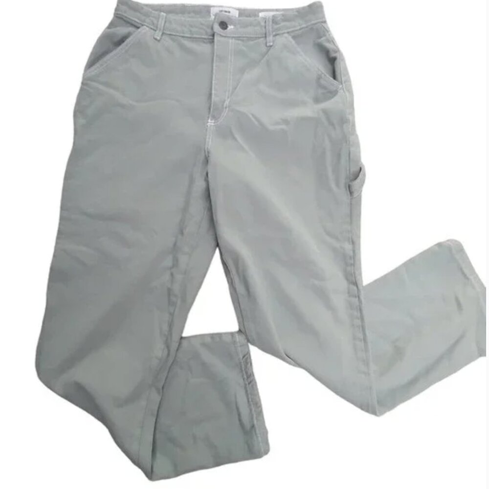 Cotton On size 8 carpenter jeans sage green ($70)